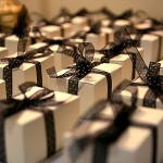 gift wrapped boxes