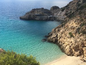 beautiful beach in Ibiza